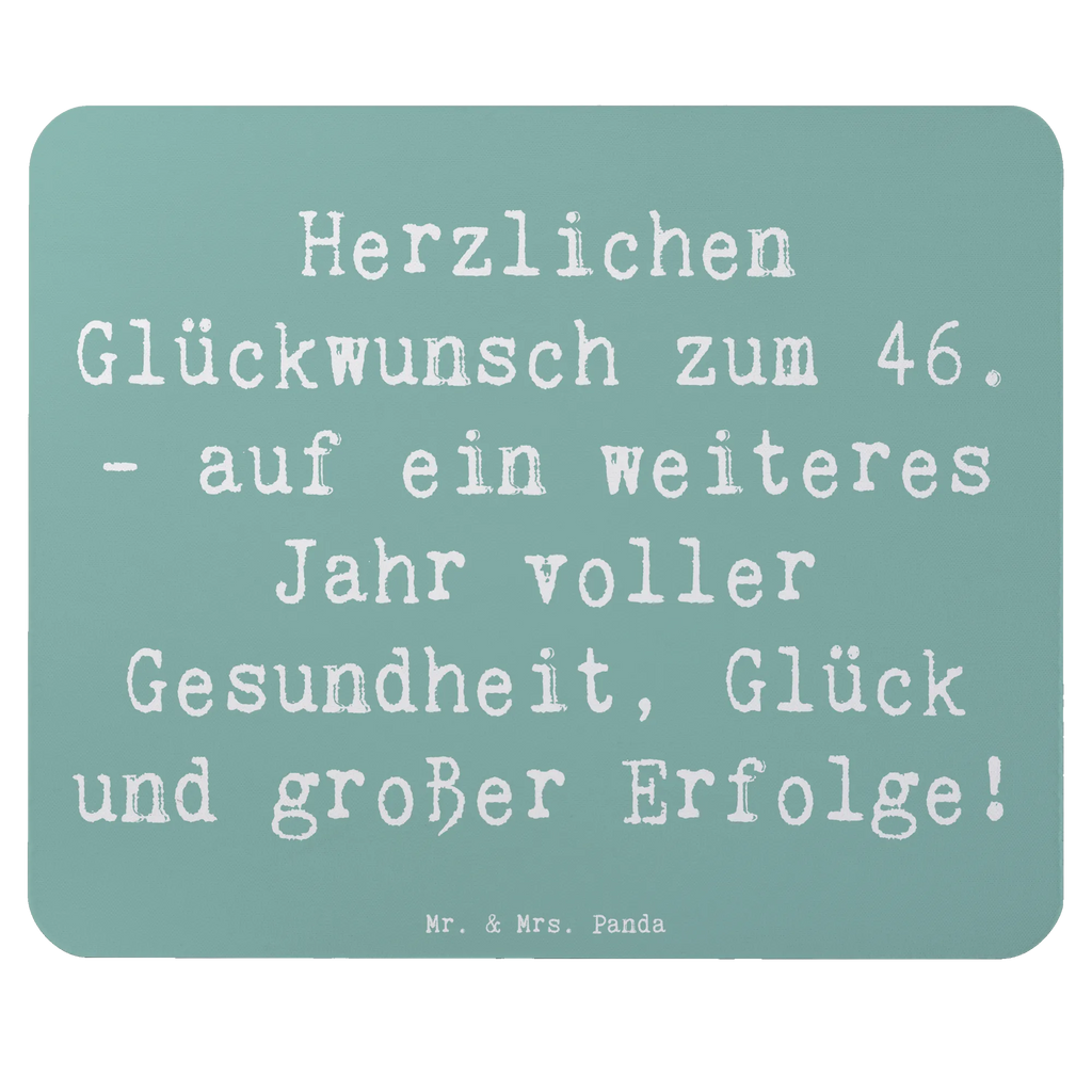 Mauspad Spruch 46. Geburtstag Glückwünsche Mousepad, Computer zubehör, Büroausstattung, PC Zubehör, Arbeitszimmer, Mauspad, Einzigartiges Mauspad, Designer Mauspad, Mausunterlage, Mauspad Büro, Geburtstag, Geburtstagsgeschenk, Geschenk