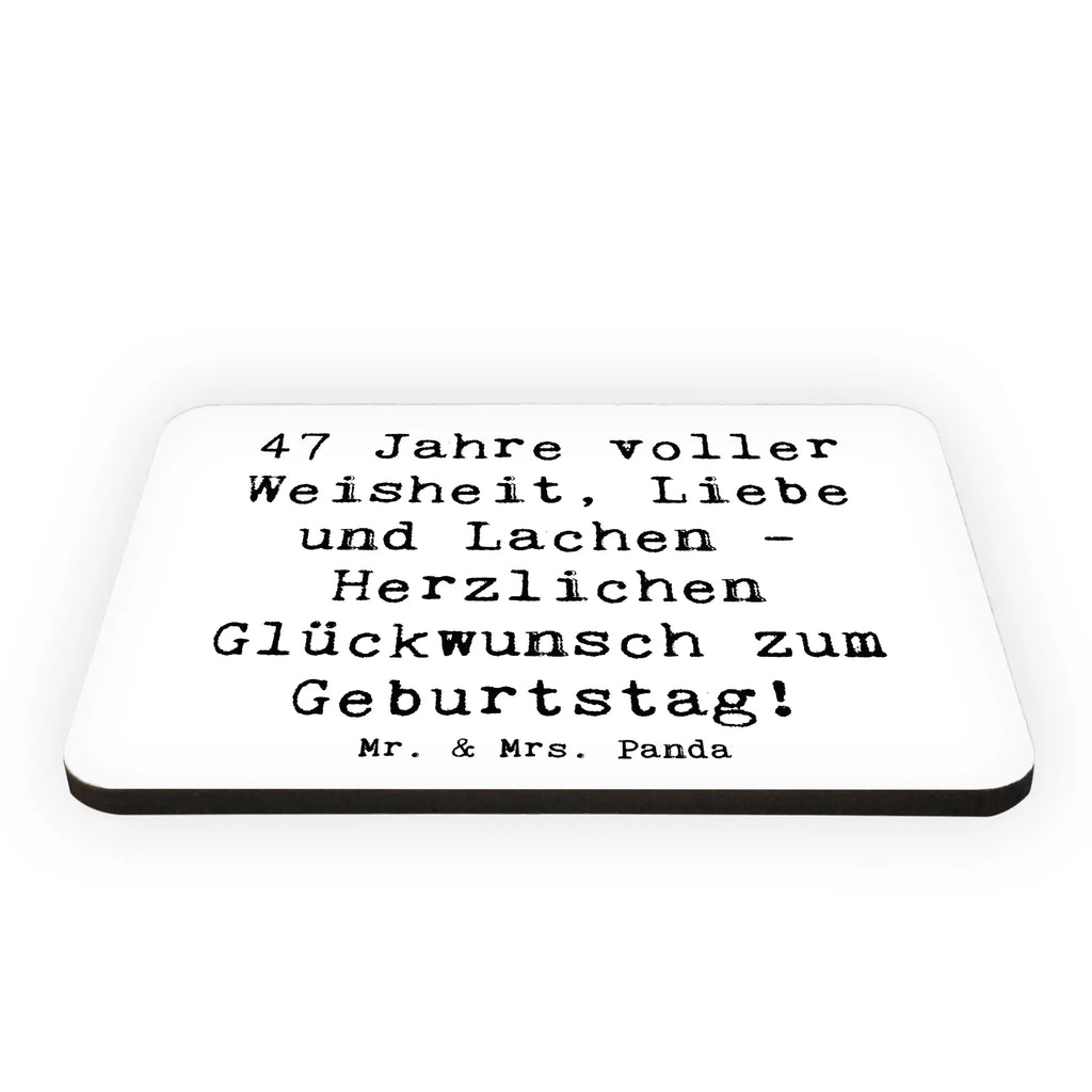 Magnet Spruch 47. Geburtstag Kühlschrankmagnet, Pinnwandmagnet, Souvenir Magnet, Motivmagnete, Dekomagnet, Whiteboard Magnet, Notiz Magnet, Kühlschrank Dekoration, Geburtstag, Geburtstagsgeschenk, Geschenk