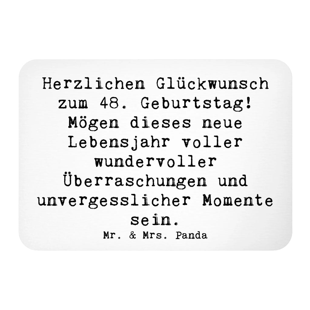 Magnet Spruch 48. Geburtstag Kühlschrankmagnet, Pinnwandmagnet, Souvenir Magnet, Motivmagnete, Dekomagnet, Whiteboard Magnet, Notiz Magnet, Kühlschrank Dekoration, Geburtstag, Geburtstagsgeschenk, Geschenk