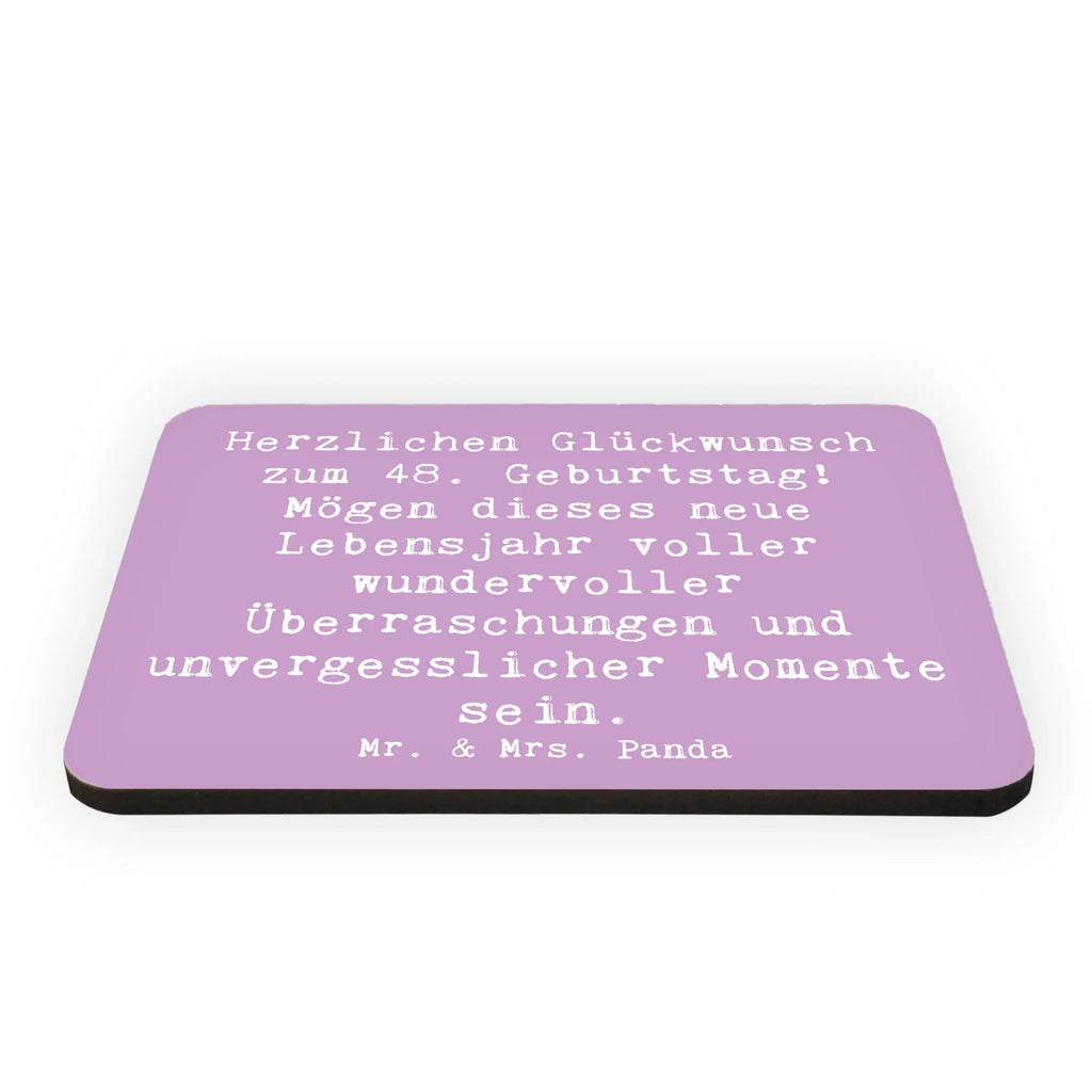 Magnet Spruch 48. Geburtstag Kühlschrankmagnet, Pinnwandmagnet, Souvenir Magnet, Motivmagnete, Dekomagnet, Whiteboard Magnet, Notiz Magnet, Kühlschrank Dekoration, Geburtstag, Geburtstagsgeschenk, Geschenk