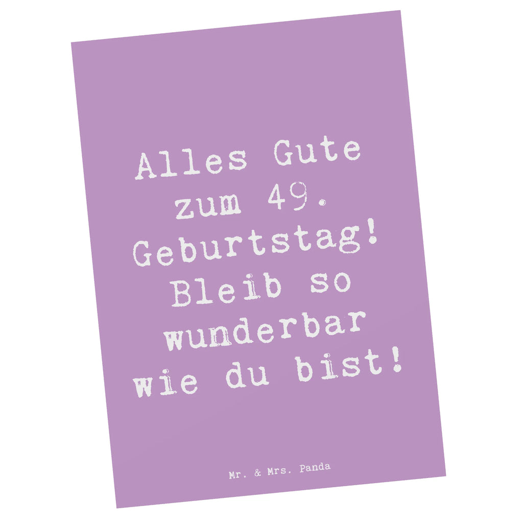 Postkarte Spruch 49. Geburtstag Freude Postkarte, Karte, Geschenkkarte, Grußkarte, Einladung, Ansichtskarte, Geburtstagskarte, Einladungskarte, Dankeskarte, Ansichtskarten, Einladung Geburtstag, Einladungskarten Geburtstag, Geburtstag, Geburtstagsgeschenk, Geschenk