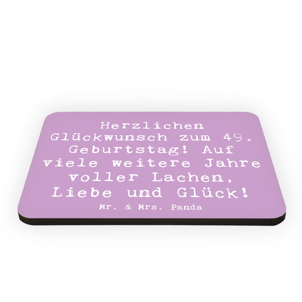 Magnet Spruch 49. Geburtstag Glückwünsche Kühlschrankmagnet, Pinnwandmagnet, Souvenir Magnet, Motivmagnete, Dekomagnet, Whiteboard Magnet, Notiz Magnet, Kühlschrank Dekoration, Geburtstag, Geburtstagsgeschenk, Geschenk