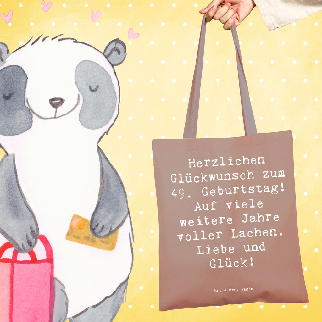 Tragetasche Spruch 49. Geburtstag Glückwünsche Beuteltasche, Beutel, Einkaufstasche, Jutebeutel, Stoffbeutel, Tasche, Shopper, Umhängetasche, Strandtasche, Schultertasche, Stofftasche, Tragetasche, Badetasche, Jutetasche, Einkaufstüte, Laptoptasche, Geburtstag, Geburtstagsgeschenk, Geschenk