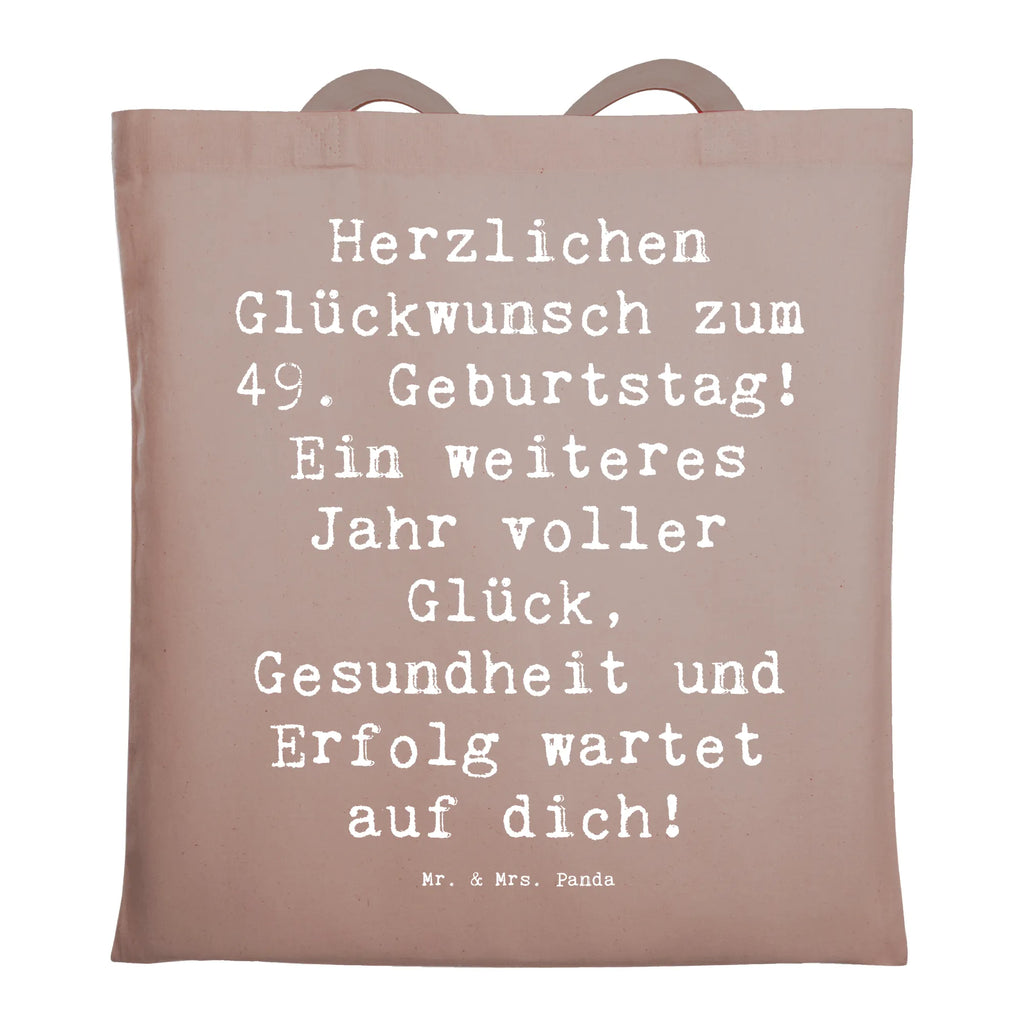 Tragetasche Spruch 49. Geburtstag Beuteltasche, Beutel, Einkaufstasche, Jutebeutel, Stoffbeutel, Tasche, Shopper, Umhängetasche, Strandtasche, Schultertasche, Stofftasche, Tragetasche, Badetasche, Jutetasche, Einkaufstüte, Laptoptasche, Geburtstag, Geburtstagsgeschenk, Geschenk