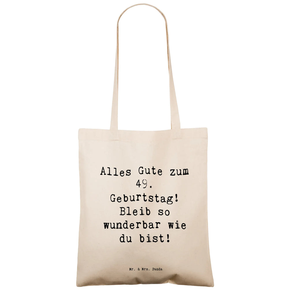 Tragetasche Spruch 49. Geburtstag Freude Beuteltasche, Beutel, Einkaufstasche, Jutebeutel, Stoffbeutel, Tasche, Shopper, Umhängetasche, Strandtasche, Schultertasche, Stofftasche, Tragetasche, Badetasche, Jutetasche, Einkaufstüte, Laptoptasche, Geburtstag, Geburtstagsgeschenk, Geschenk