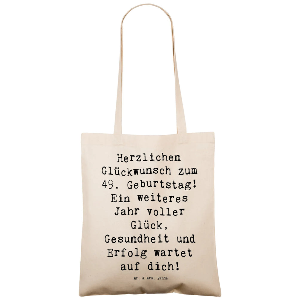 Tragetasche Spruch 49. Geburtstag Beuteltasche, Beutel, Einkaufstasche, Jutebeutel, Stoffbeutel, Tasche, Shopper, Umhängetasche, Strandtasche, Schultertasche, Stofftasche, Tragetasche, Badetasche, Jutetasche, Einkaufstüte, Laptoptasche, Geburtstag, Geburtstagsgeschenk, Geschenk