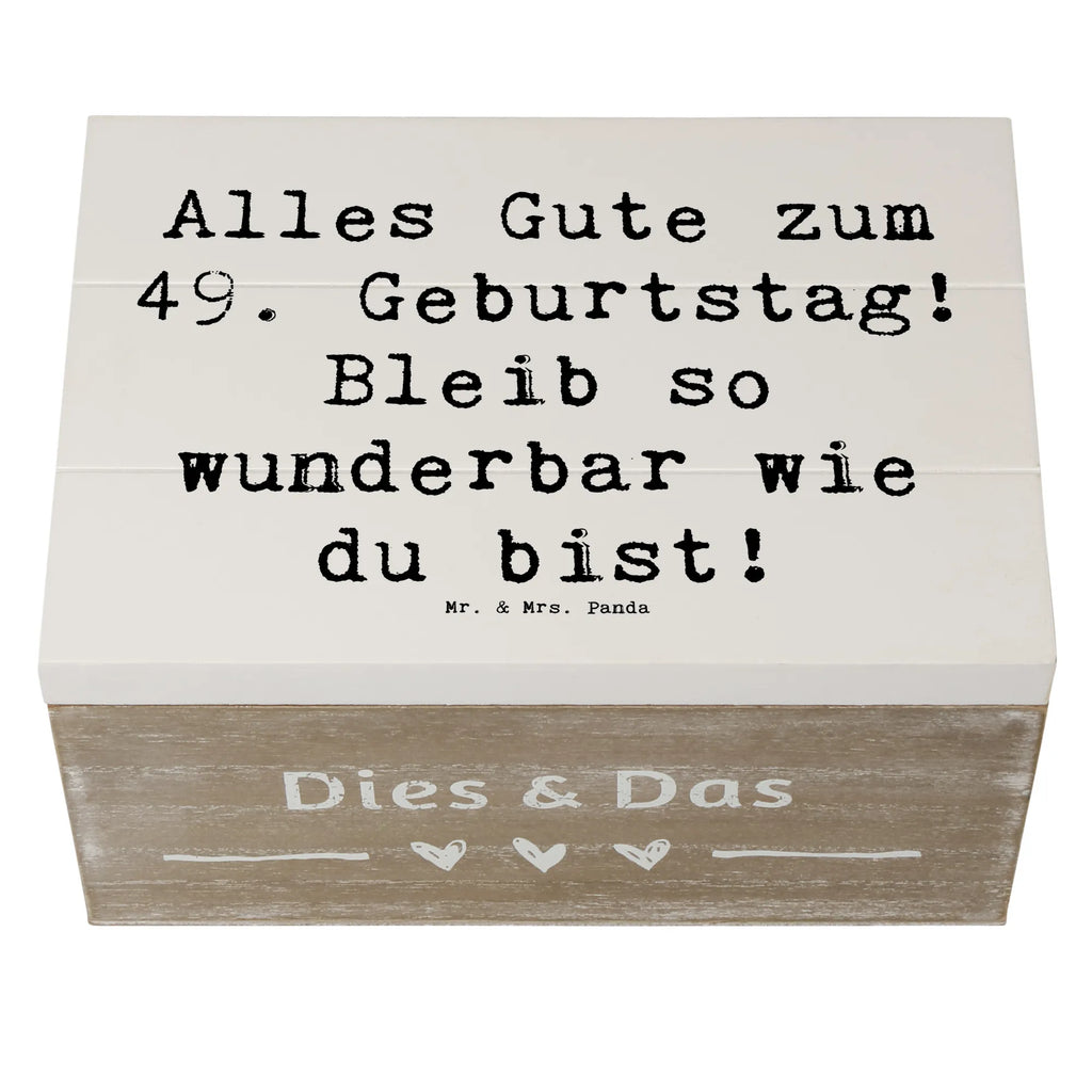 Holzkiste Spruch 49. Geburtstag Freude Holzkiste, Kiste, Schatzkiste, Truhe, Schatulle, XXL, Erinnerungsbox, Erinnerungskiste, Dekokiste, Aufbewahrungsbox, Geschenkbox, Geschenkdose, Geburtstag, Geburtstagsgeschenk, Geschenk