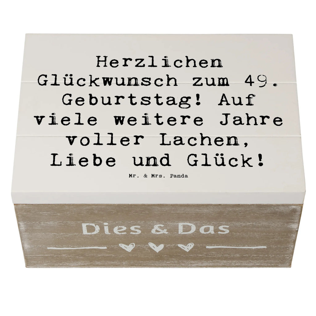 Holzkiste Spruch 49. Geburtstag Glückwünsche Holzkiste, Kiste, Schatzkiste, Truhe, Schatulle, XXL, Erinnerungsbox, Erinnerungskiste, Dekokiste, Aufbewahrungsbox, Geschenkbox, Geschenkdose, Geburtstag, Geburtstagsgeschenk, Geschenk