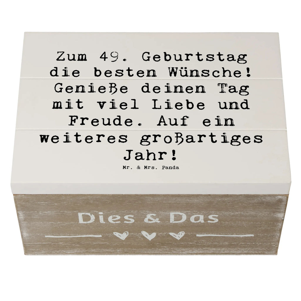 Holzkiste Spruch 49. Geburtstag Wünsche Holzkiste, Kiste, Schatzkiste, Truhe, Schatulle, XXL, Erinnerungsbox, Erinnerungskiste, Dekokiste, Aufbewahrungsbox, Geschenkbox, Geschenkdose, Geburtstag, Geburtstagsgeschenk, Geschenk