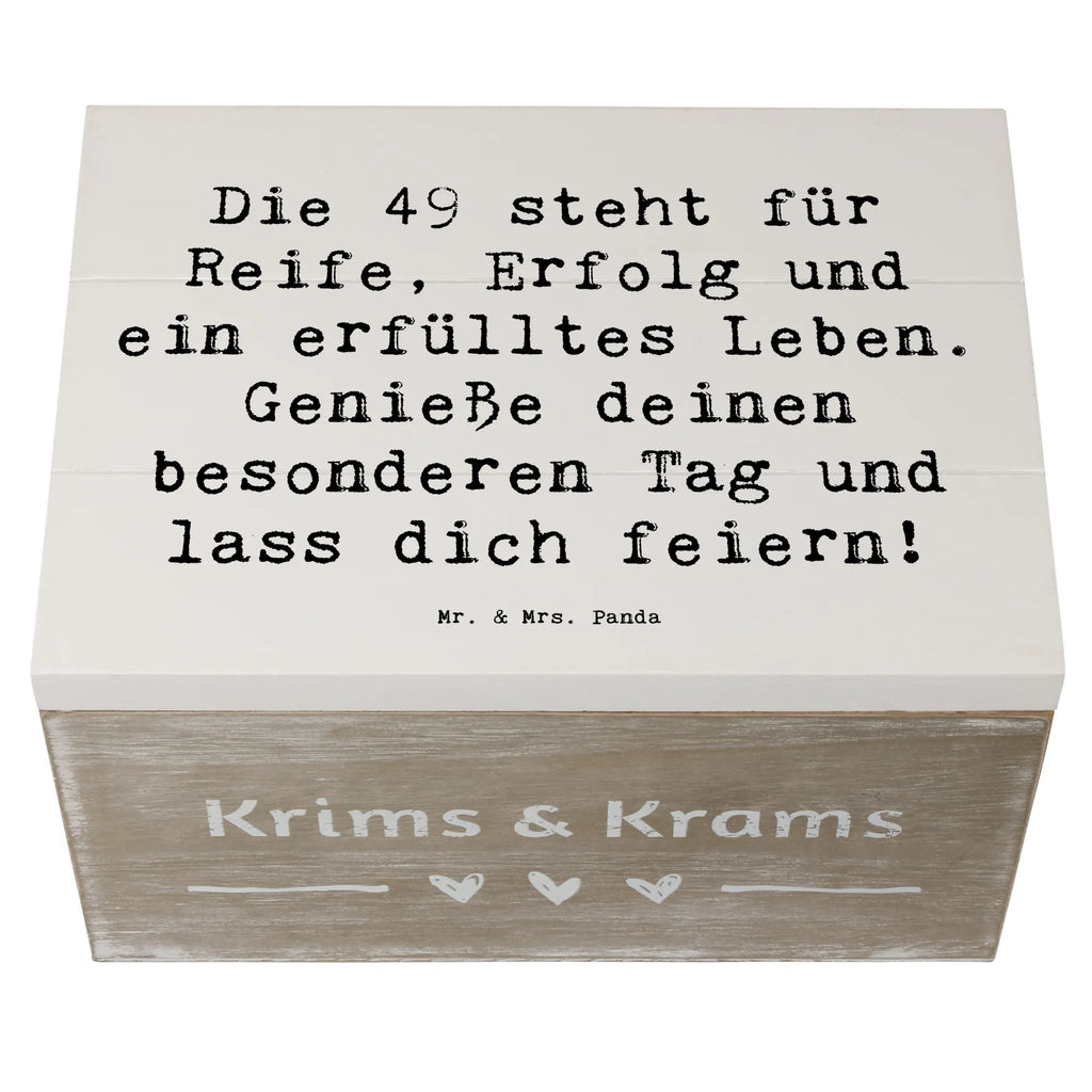 Holzkiste Spruch 49. Geburtstag Holzkiste, Kiste, Schatzkiste, Truhe, Schatulle, XXL, Erinnerungsbox, Erinnerungskiste, Dekokiste, Aufbewahrungsbox, Geschenkbox, Geschenkdose, Geburtstag, Geburtstagsgeschenk, Geschenk