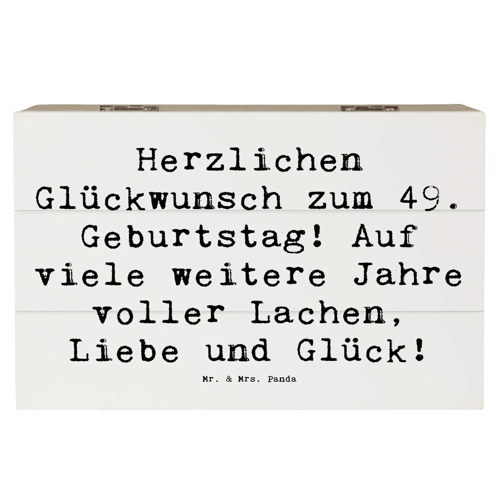 Holzkiste Spruch 49. Geburtstag Glückwünsche Holzkiste, Kiste, Schatzkiste, Truhe, Schatulle, XXL, Erinnerungsbox, Erinnerungskiste, Dekokiste, Aufbewahrungsbox, Geschenkbox, Geschenkdose, Geburtstag, Geburtstagsgeschenk, Geschenk