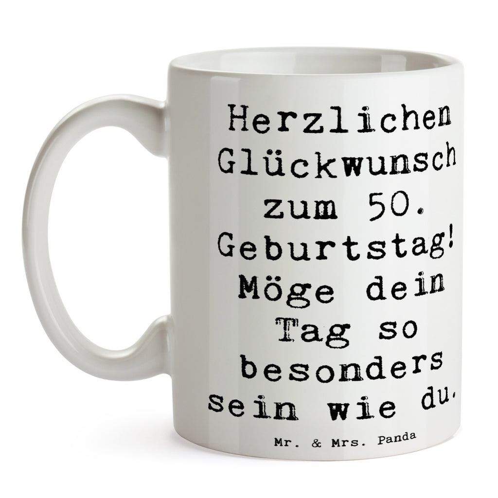 Tasse Spruch 50. Geburtstag Freude Tasse, Kaffeetasse, Teetasse, Becher, Kaffeebecher, Teebecher, Keramiktasse, Porzellantasse, Büro Tasse, Geschenk Tasse, Tasse Sprüche, Tasse Motive, Kaffeetassen, Tasse bedrucken, Designer Tasse, Cappuccino Tassen, Schöne Teetassen, Geburtstag, Geburtstagsgeschenk, Geschenk