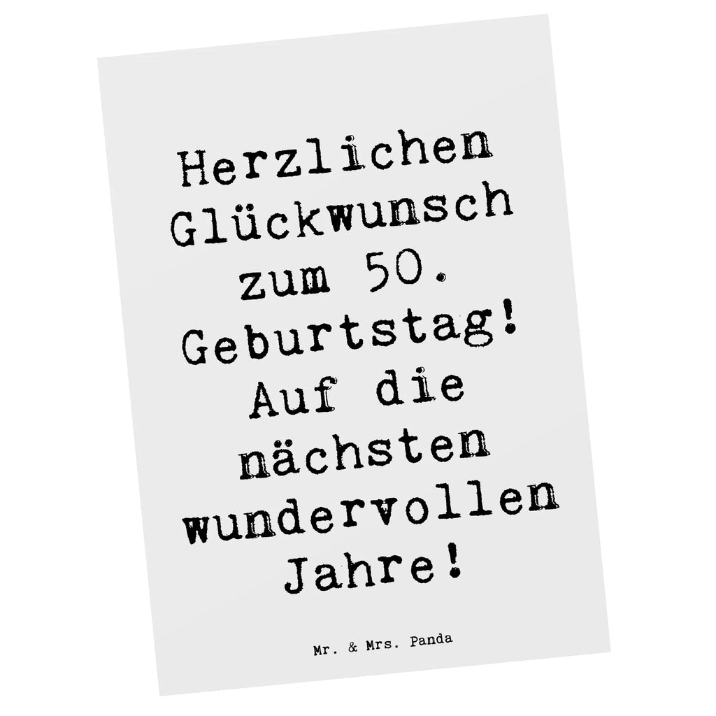 Postkarte Spruch 50. Geburtstag Glückwunsch Postkarte, Karte, Geschenkkarte, Grußkarte, Einladung, Ansichtskarte, Geburtstagskarte, Einladungskarte, Dankeskarte, Ansichtskarten, Einladung Geburtstag, Einladungskarten Geburtstag, Geburtstag, Geburtstagsgeschenk, Geschenk