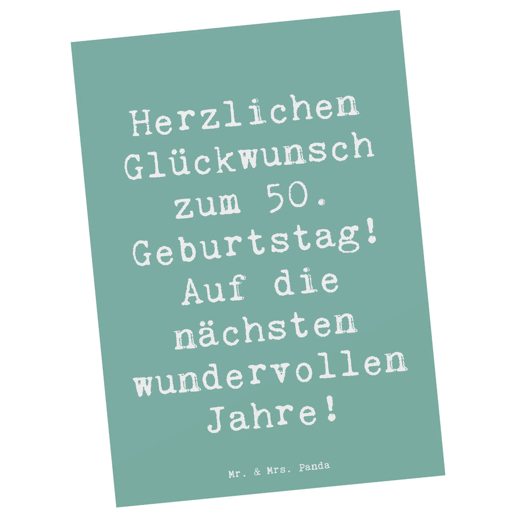 Postkarte Spruch 50. Geburtstag Glückwunsch Postkarte, Karte, Geschenkkarte, Grußkarte, Einladung, Ansichtskarte, Geburtstagskarte, Einladungskarte, Dankeskarte, Ansichtskarten, Einladung Geburtstag, Einladungskarten Geburtstag, Geburtstag, Geburtstagsgeschenk, Geschenk