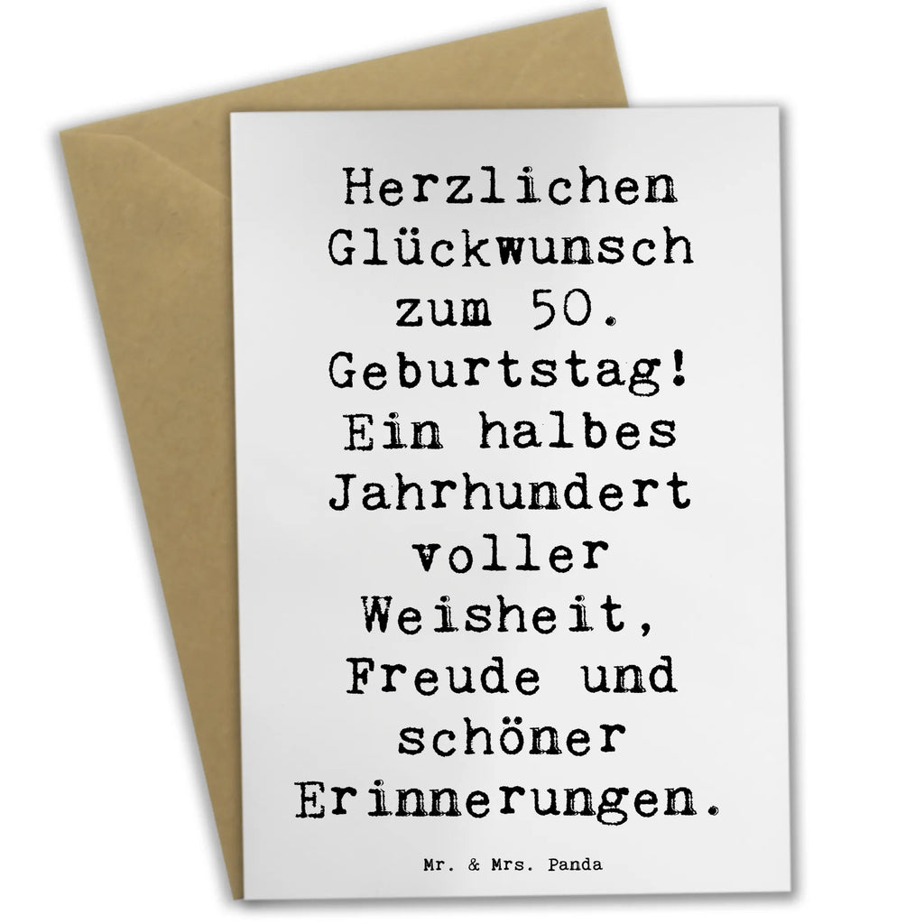 Grußkarte Spruch 50. Geburtstag Grußkarte, Klappkarte, Einladungskarte, Glückwunschkarte, Hochzeitskarte, Geburtstagskarte, Karte, Ansichtskarten, Geburtstag, Geburtstagsgeschenk, Geschenk