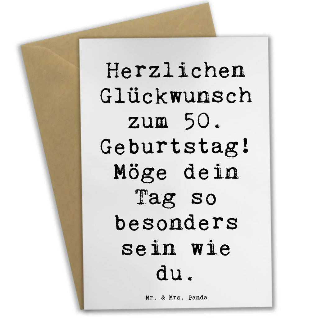 Grußkarte Spruch 50. Geburtstag Freude Grußkarte, Klappkarte, Einladungskarte, Glückwunschkarte, Hochzeitskarte, Geburtstagskarte, Karte, Ansichtskarten, Geburtstag, Geburtstagsgeschenk, Geschenk