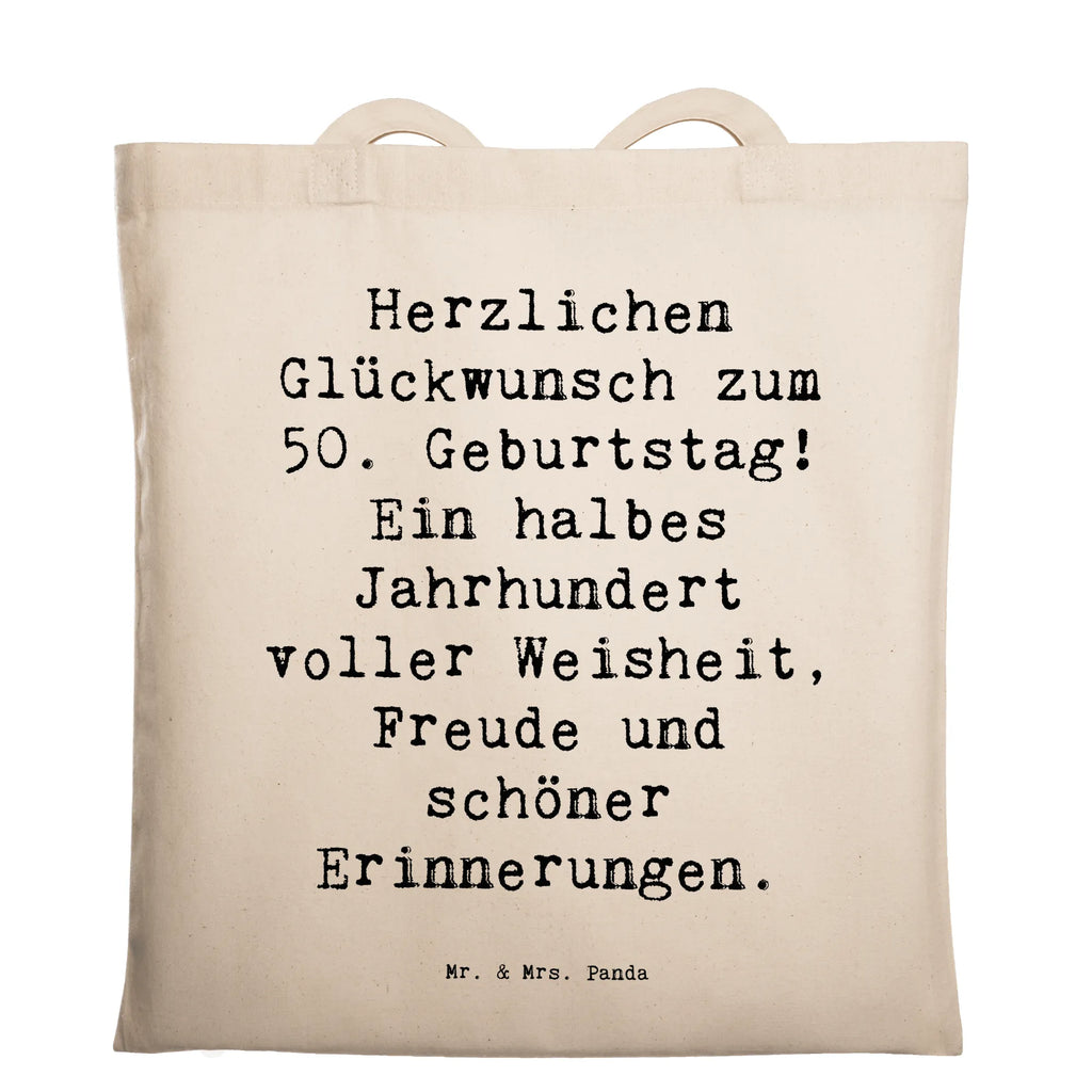 Tragetasche Spruch 50. Geburtstag Beuteltasche, Beutel, Einkaufstasche, Jutebeutel, Stoffbeutel, Tasche, Shopper, Umhängetasche, Strandtasche, Schultertasche, Stofftasche, Tragetasche, Badetasche, Jutetasche, Einkaufstüte, Laptoptasche, Geburtstag, Geburtstagsgeschenk, Geschenk