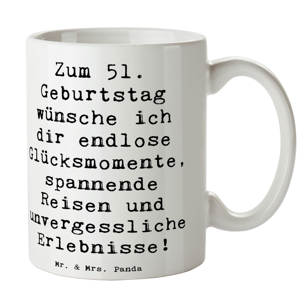 Tasse Spruch 51. Geburtstag Glücksmomente Tasse, Kaffeetasse, Teetasse, Becher, Kaffeebecher, Teebecher, Keramiktasse, Porzellantasse, Büro Tasse, Geschenk Tasse, Tasse Sprüche, Tasse Motive, Kaffeetassen, Tasse bedrucken, Designer Tasse, Cappuccino Tassen, Schöne Teetassen, Geburtstag, Geburtstagsgeschenk, Geschenk