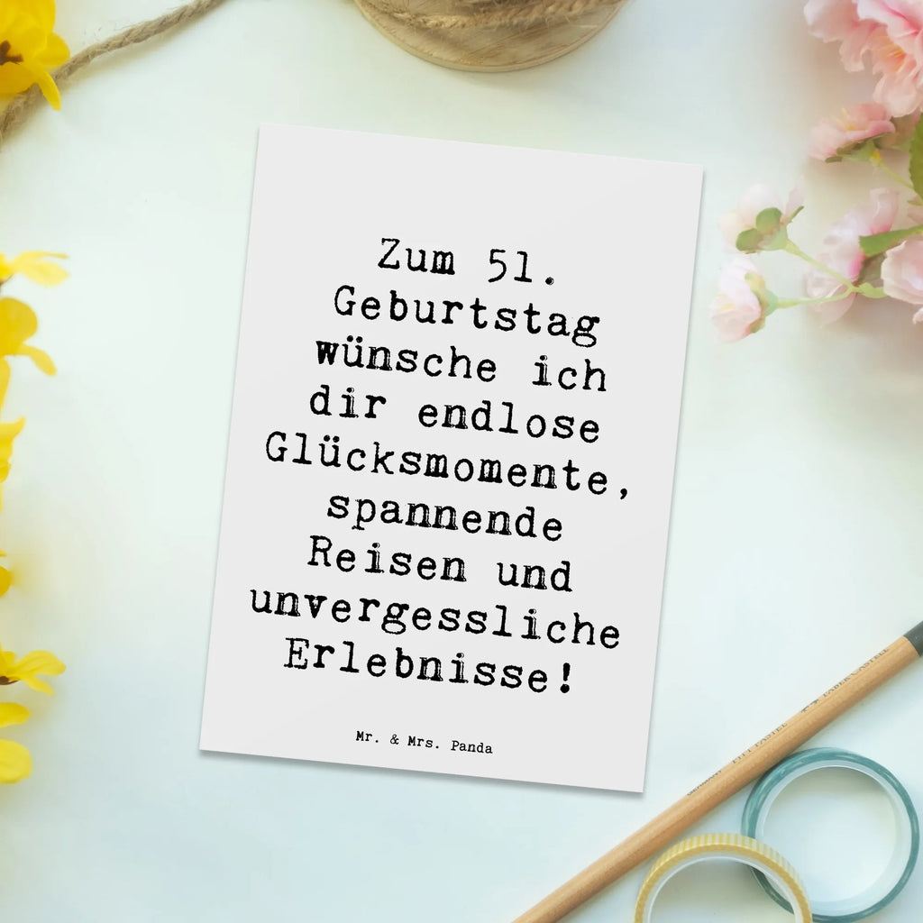 Postkarte Spruch 51. Geburtstag Glücksmomente Postkarte, Karte, Geschenkkarte, Grußkarte, Einladung, Ansichtskarte, Geburtstagskarte, Einladungskarte, Dankeskarte, Ansichtskarten, Einladung Geburtstag, Einladungskarten Geburtstag, Geburtstag, Geburtstagsgeschenk, Geschenk