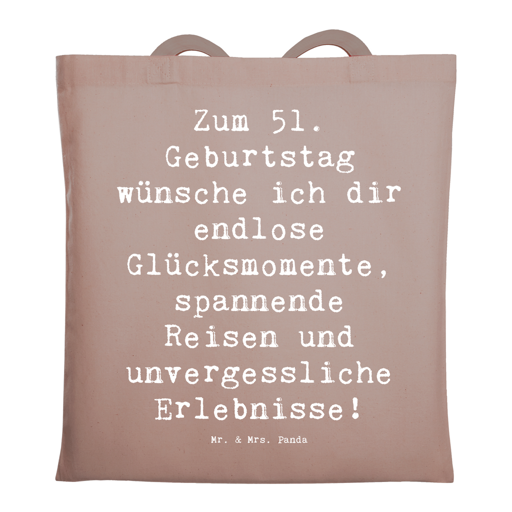 Tragetasche Spruch 51. Geburtstag Glücksmomente Beuteltasche, Beutel, Einkaufstasche, Jutebeutel, Stoffbeutel, Tasche, Shopper, Umhängetasche, Strandtasche, Schultertasche, Stofftasche, Tragetasche, Badetasche, Jutetasche, Einkaufstüte, Laptoptasche, Geburtstag, Geburtstagsgeschenk, Geschenk