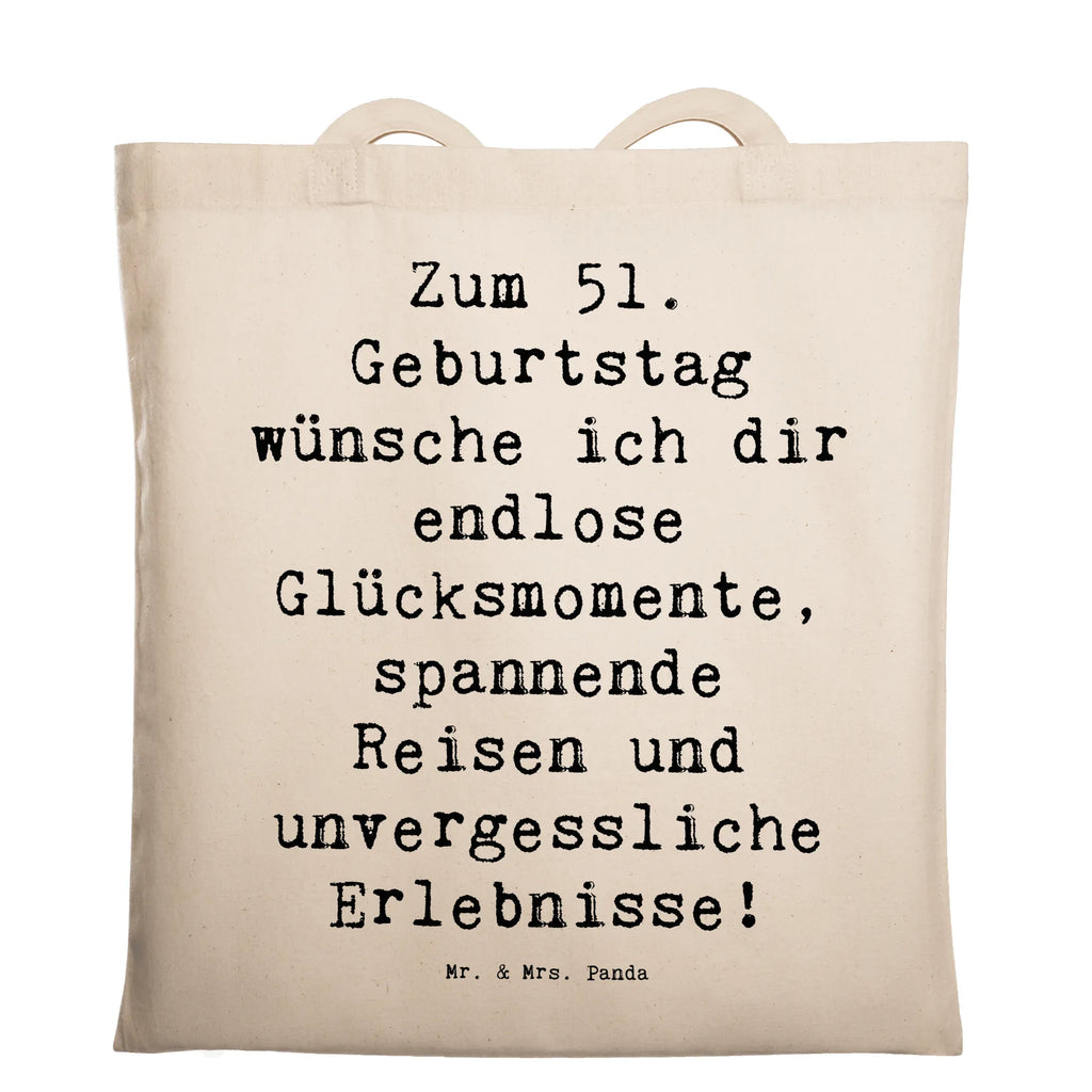 Tragetasche Spruch 51. Geburtstag Glücksmomente Beuteltasche, Beutel, Einkaufstasche, Jutebeutel, Stoffbeutel, Tasche, Shopper, Umhängetasche, Strandtasche, Schultertasche, Stofftasche, Tragetasche, Badetasche, Jutetasche, Einkaufstüte, Laptoptasche, Geburtstag, Geburtstagsgeschenk, Geschenk