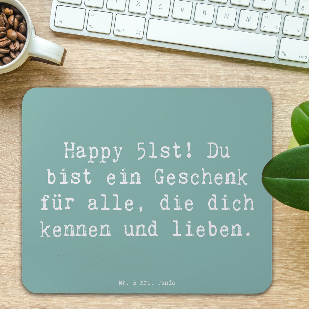 Mauspad Spruch 51. Geburtstag Geschenk Mousepad, Computer zubehör, Büroausstattung, PC Zubehör, Arbeitszimmer, Mauspad, Einzigartiges Mauspad, Designer Mauspad, Mausunterlage, Mauspad Büro, Geburtstag, Geburtstagsgeschenk, Geschenk