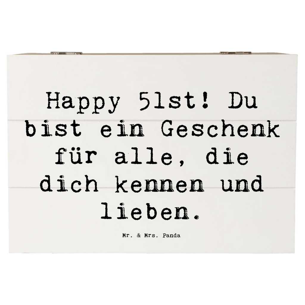 Holzkiste Spruch 51. Geburtstag Geschenk Holzkiste, Kiste, Schatzkiste, Truhe, Schatulle, XXL, Erinnerungsbox, Erinnerungskiste, Dekokiste, Aufbewahrungsbox, Geschenkbox, Geschenkdose, Geburtstag, Geburtstagsgeschenk, Geschenk