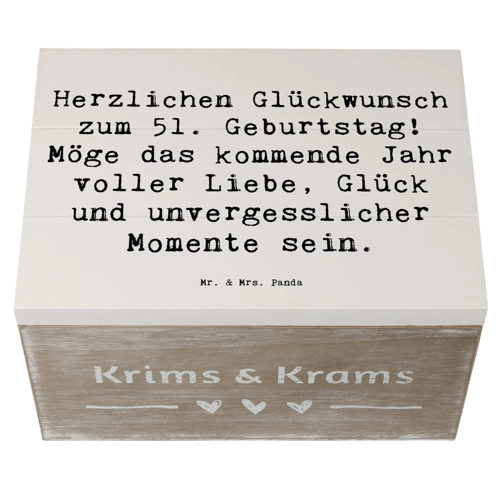 Holzkiste Spruch 51. Geburtstag Holzkiste, Kiste, Schatzkiste, Truhe, Schatulle, XXL, Erinnerungsbox, Erinnerungskiste, Dekokiste, Aufbewahrungsbox, Geschenkbox, Geschenkdose, Geburtstag, Geburtstagsgeschenk, Geschenk