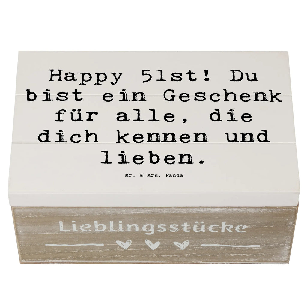 Holzkiste Spruch 51. Geburtstag Geschenk Holzkiste, Kiste, Schatzkiste, Truhe, Schatulle, XXL, Erinnerungsbox, Erinnerungskiste, Dekokiste, Aufbewahrungsbox, Geschenkbox, Geschenkdose, Geburtstag, Geburtstagsgeschenk, Geschenk