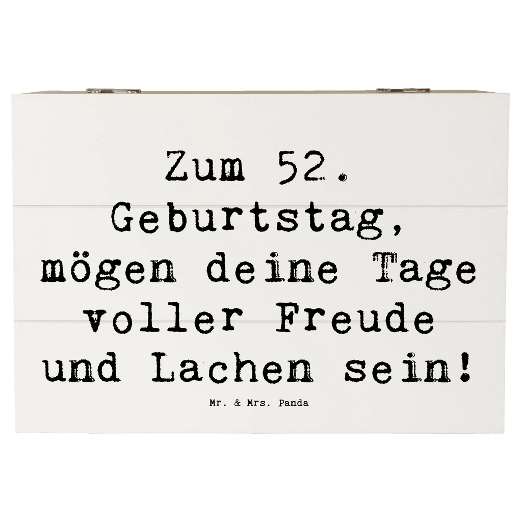 Holzkiste Spruch 52. Geburtstag Freude Holzkiste, Kiste, Schatzkiste, Truhe, Schatulle, XXL, Erinnerungsbox, Erinnerungskiste, Dekokiste, Aufbewahrungsbox, Geschenkbox, Geschenkdose, Geburtstag, Geburtstagsgeschenk, Geschenk