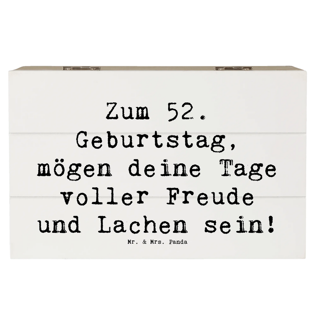 Holzkiste Spruch 52. Geburtstag Freude Holzkiste, Kiste, Schatzkiste, Truhe, Schatulle, XXL, Erinnerungsbox, Erinnerungskiste, Dekokiste, Aufbewahrungsbox, Geschenkbox, Geschenkdose, Geburtstag, Geburtstagsgeschenk, Geschenk