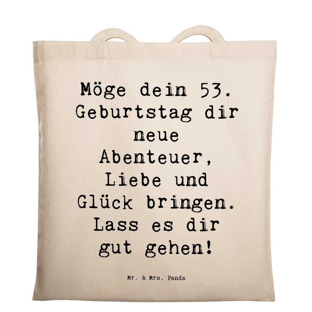 Tragetasche Spruch 53. Geburtstag Abenteuer Beuteltasche, Beutel, Einkaufstasche, Jutebeutel, Stoffbeutel, Tasche, Shopper, Umhängetasche, Strandtasche, Schultertasche, Stofftasche, Tragetasche, Badetasche, Jutetasche, Einkaufstüte, Laptoptasche, Geburtstag, Geburtstagsgeschenk, Geschenk