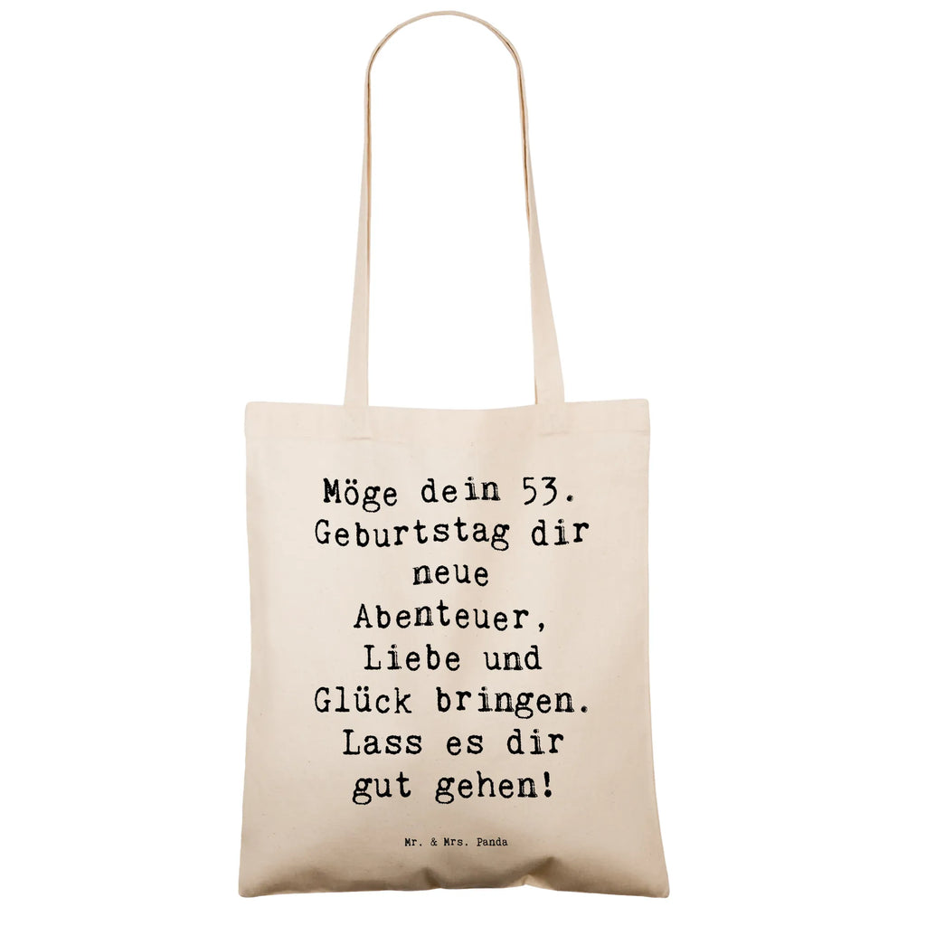 Tragetasche Spruch 53. Geburtstag Abenteuer Beuteltasche, Beutel, Einkaufstasche, Jutebeutel, Stoffbeutel, Tasche, Shopper, Umhängetasche, Strandtasche, Schultertasche, Stofftasche, Tragetasche, Badetasche, Jutetasche, Einkaufstüte, Laptoptasche, Geburtstag, Geburtstagsgeschenk, Geschenk