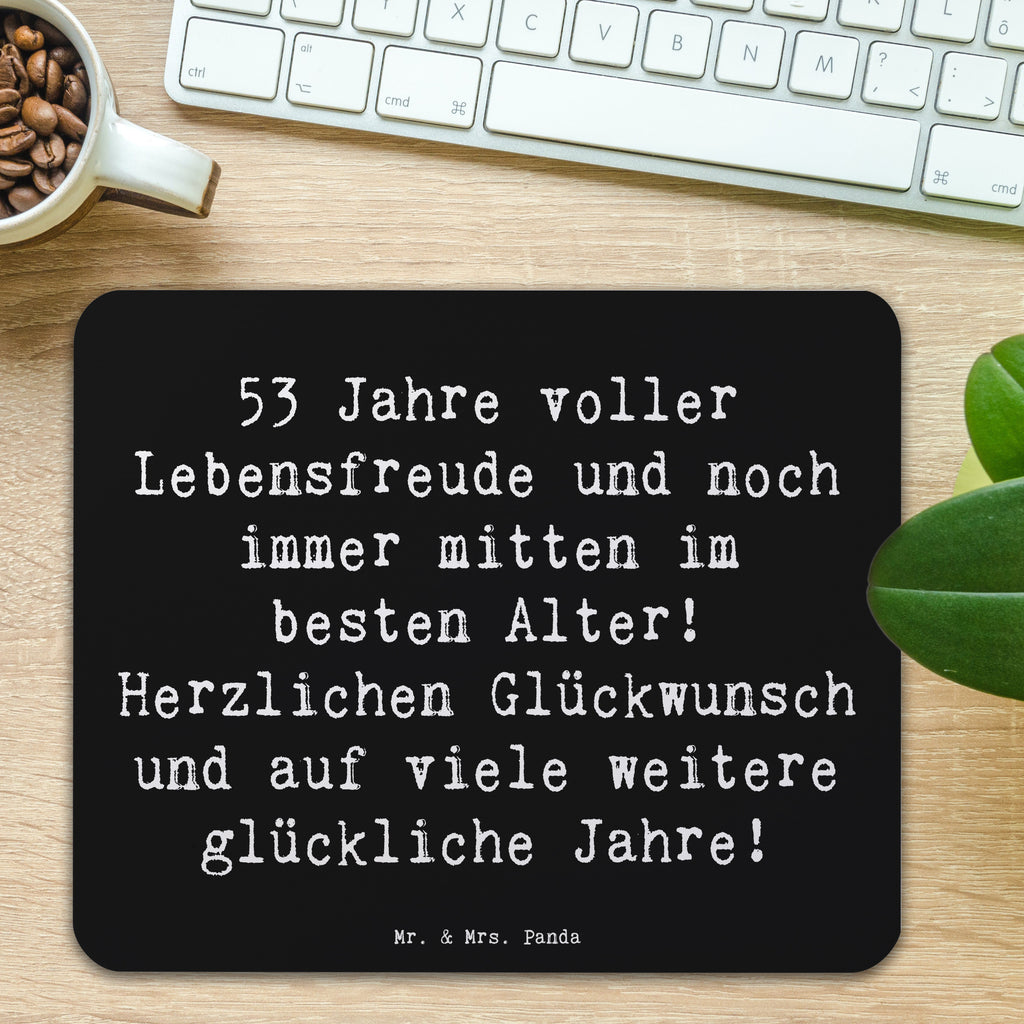 Mauspad Spruch 53. Geburtstag Freude Mousepad, Computer zubehör, Büroausstattung, PC Zubehör, Arbeitszimmer, Mauspad, Einzigartiges Mauspad, Designer Mauspad, Mausunterlage, Mauspad Büro, Geburtstag, Geburtstagsgeschenk, Geschenk