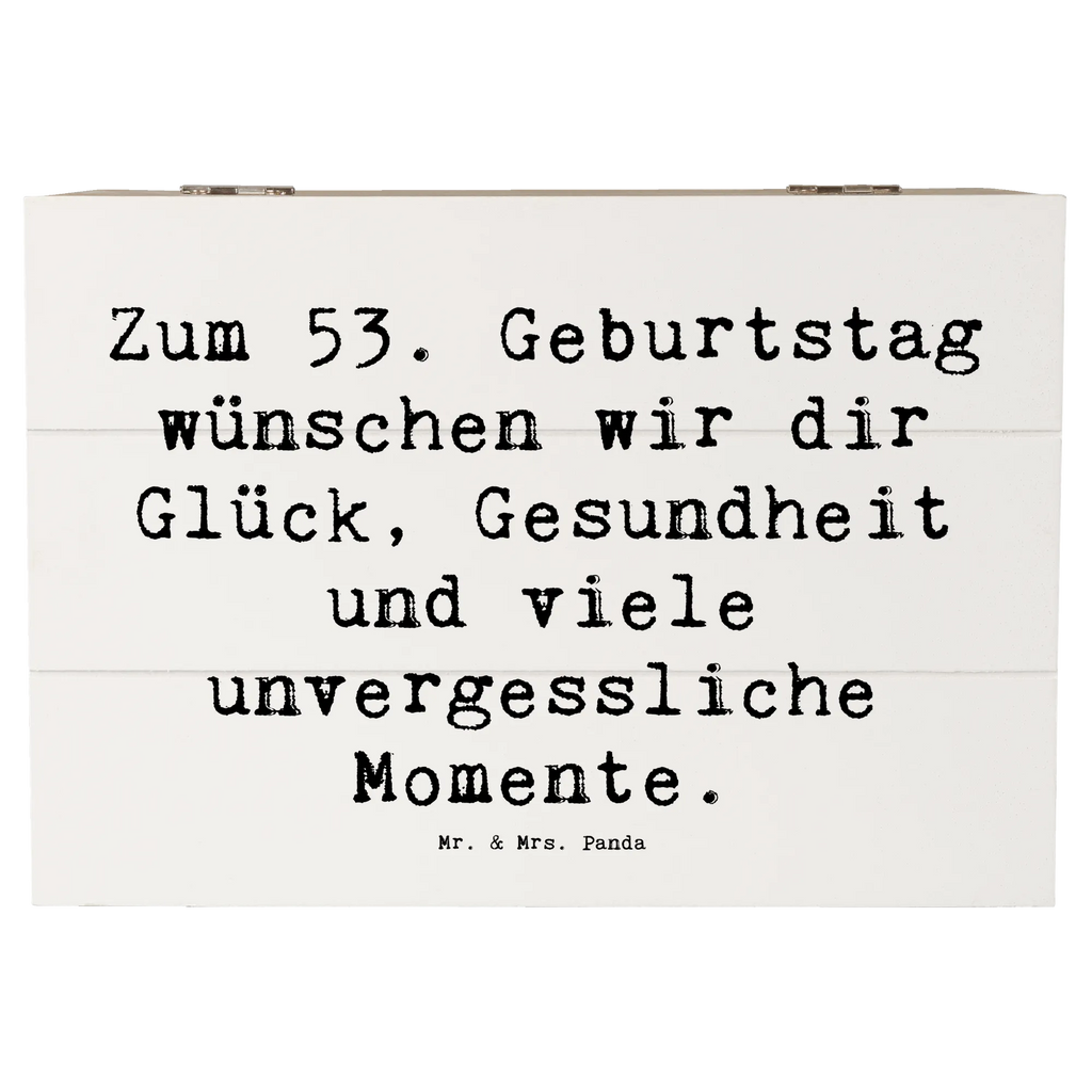 Holzkiste Spruch 53. Geburtstag Glück Holzkiste, Kiste, Schatzkiste, Truhe, Schatulle, XXL, Erinnerungsbox, Erinnerungskiste, Dekokiste, Aufbewahrungsbox, Geschenkbox, Geschenkdose, Geburtstag, Geburtstagsgeschenk, Geschenk