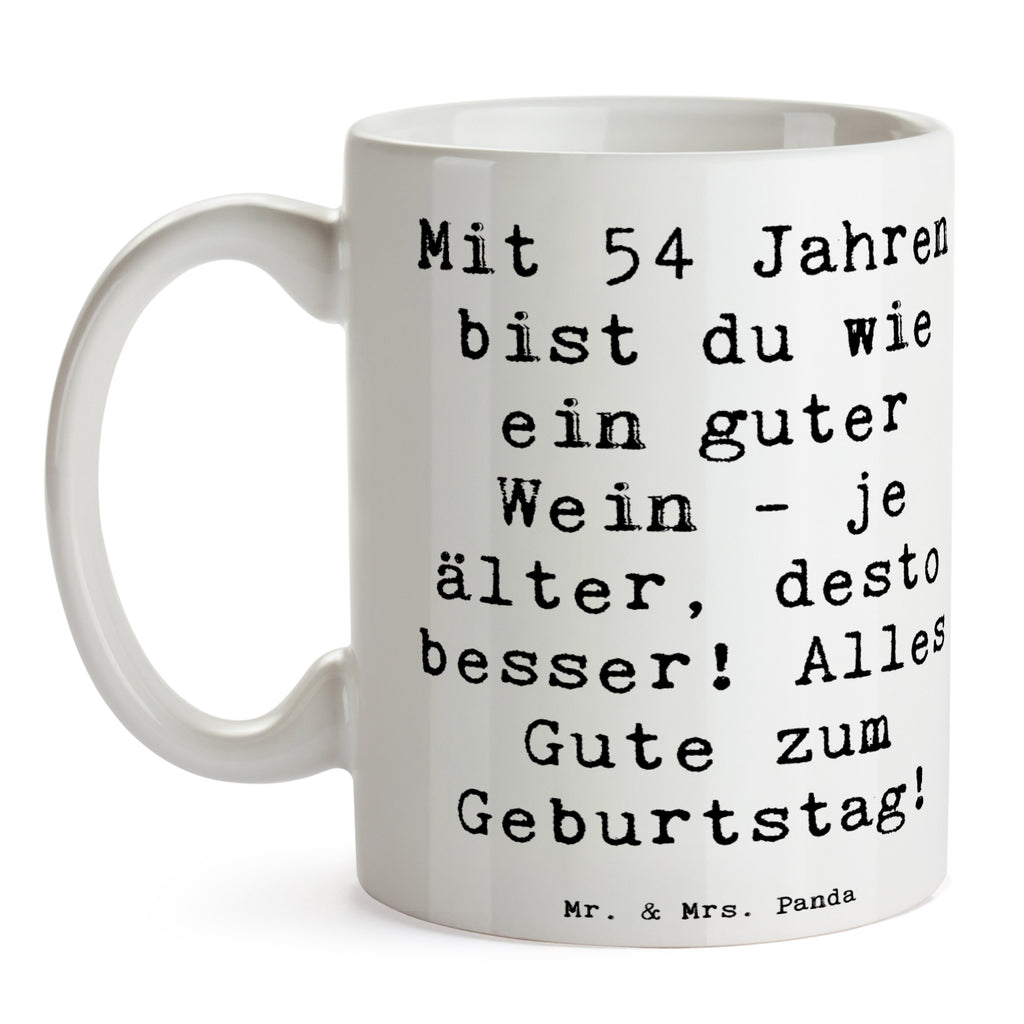 Tasse Spruch 54. Geburtstag Wein Tasse, Kaffeetasse, Teetasse, Becher, Kaffeebecher, Teebecher, Keramiktasse, Porzellantasse, Büro Tasse, Geschenk Tasse, Tasse Sprüche, Tasse Motive, Kaffeetassen, Tasse bedrucken, Designer Tasse, Cappuccino Tassen, Schöne Teetassen, Geburtstag, Geburtstagsgeschenk, Geschenk