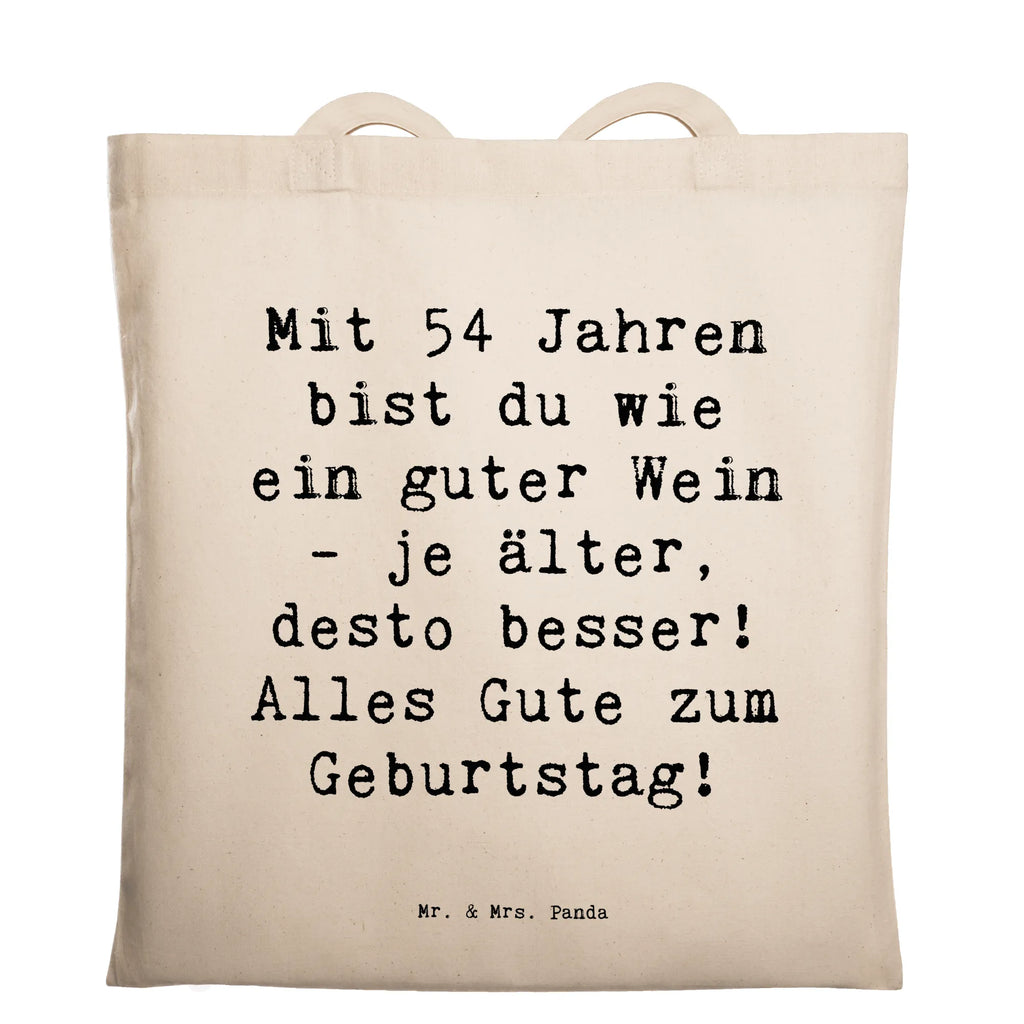 Tragetasche Spruch 54. Geburtstag Wein Beuteltasche, Beutel, Einkaufstasche, Jutebeutel, Stoffbeutel, Tasche, Shopper, Umhängetasche, Strandtasche, Schultertasche, Stofftasche, Tragetasche, Badetasche, Jutetasche, Einkaufstüte, Laptoptasche, Geburtstag, Geburtstagsgeschenk, Geschenk