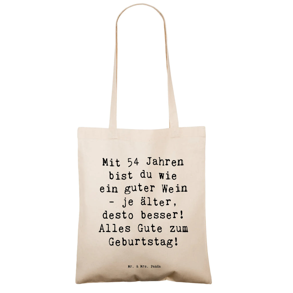 Tragetasche Spruch 54. Geburtstag Wein Beuteltasche, Beutel, Einkaufstasche, Jutebeutel, Stoffbeutel, Tasche, Shopper, Umhängetasche, Strandtasche, Schultertasche, Stofftasche, Tragetasche, Badetasche, Jutetasche, Einkaufstüte, Laptoptasche, Geburtstag, Geburtstagsgeschenk, Geschenk