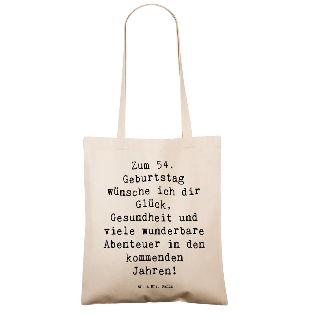 Tragetasche Spruch 54. Geburtstag Beuteltasche, Beutel, Einkaufstasche, Jutebeutel, Stoffbeutel, Tasche, Shopper, Umhängetasche, Strandtasche, Schultertasche, Stofftasche, Tragetasche, Badetasche, Jutetasche, Einkaufstüte, Laptoptasche, Geburtstag, Geburtstagsgeschenk, Geschenk