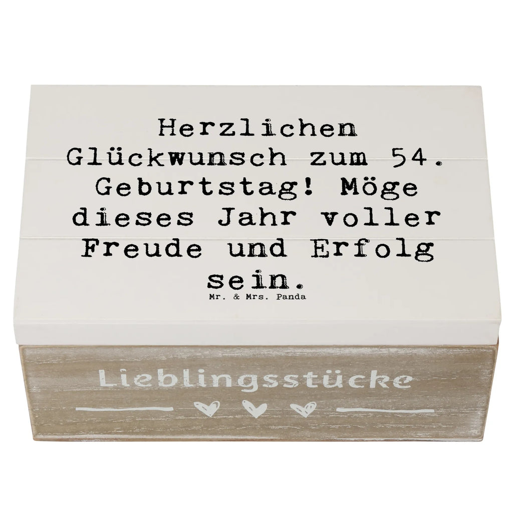 Holzkiste Spruch 54. Geburtstag Freude Erfolg Holzkiste, Kiste, Schatzkiste, Truhe, Schatulle, XXL, Erinnerungsbox, Erinnerungskiste, Dekokiste, Aufbewahrungsbox, Geschenkbox, Geschenkdose, Geburtstag, Geburtstagsgeschenk, Geschenk