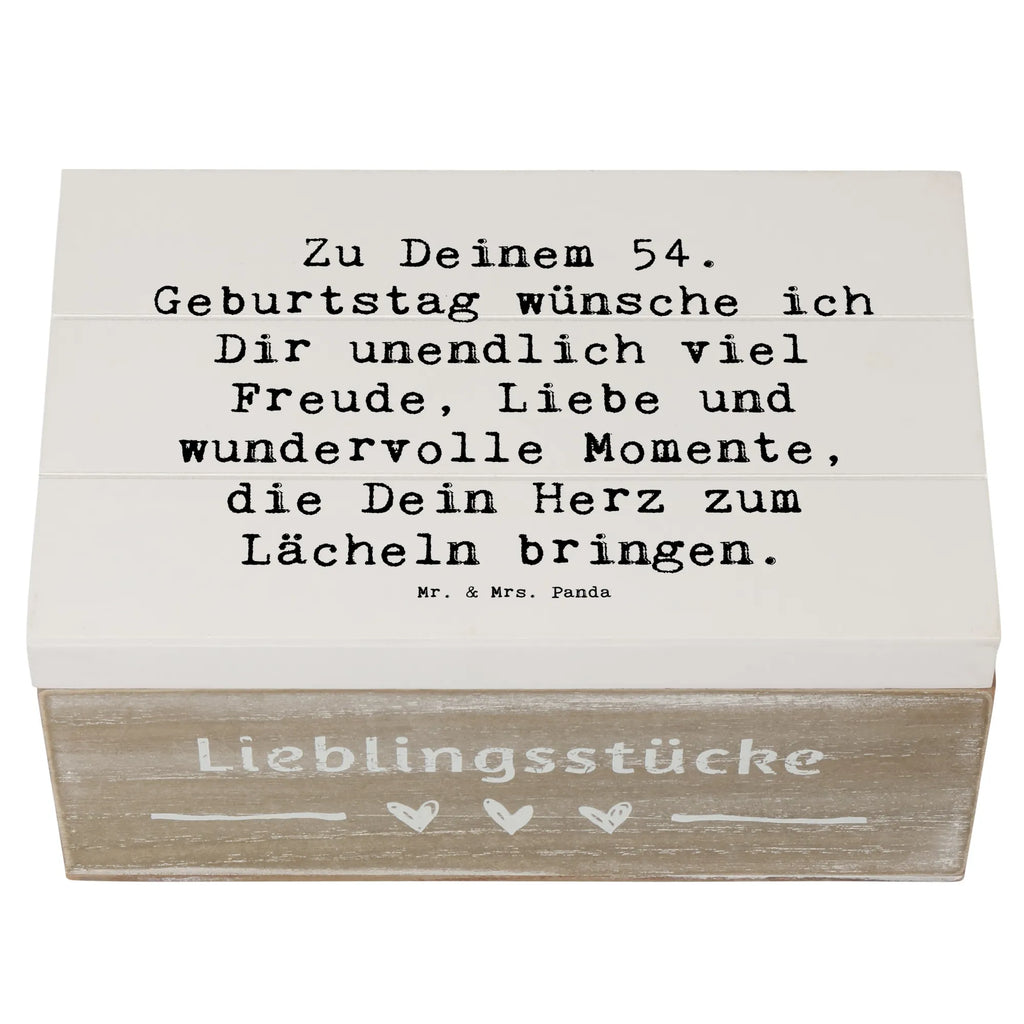 Holzkiste Spruch 54. Geburtstag Freude Holzkiste, Kiste, Schatzkiste, Truhe, Schatulle, XXL, Erinnerungsbox, Erinnerungskiste, Dekokiste, Aufbewahrungsbox, Geschenkbox, Geschenkdose, Geburtstag, Geburtstagsgeschenk, Geschenk