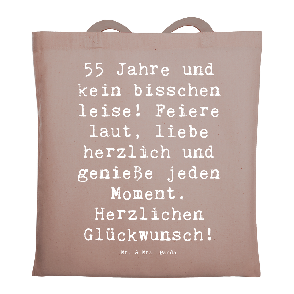 Tragetasche Spruch 55. Geburtstag Beuteltasche, Beutel, Einkaufstasche, Jutebeutel, Stoffbeutel, Tasche, Shopper, Umhängetasche, Strandtasche, Schultertasche, Stofftasche, Tragetasche, Badetasche, Jutetasche, Einkaufstüte, Laptoptasche, Geburtstag, Geburtstagsgeschenk, Geschenk