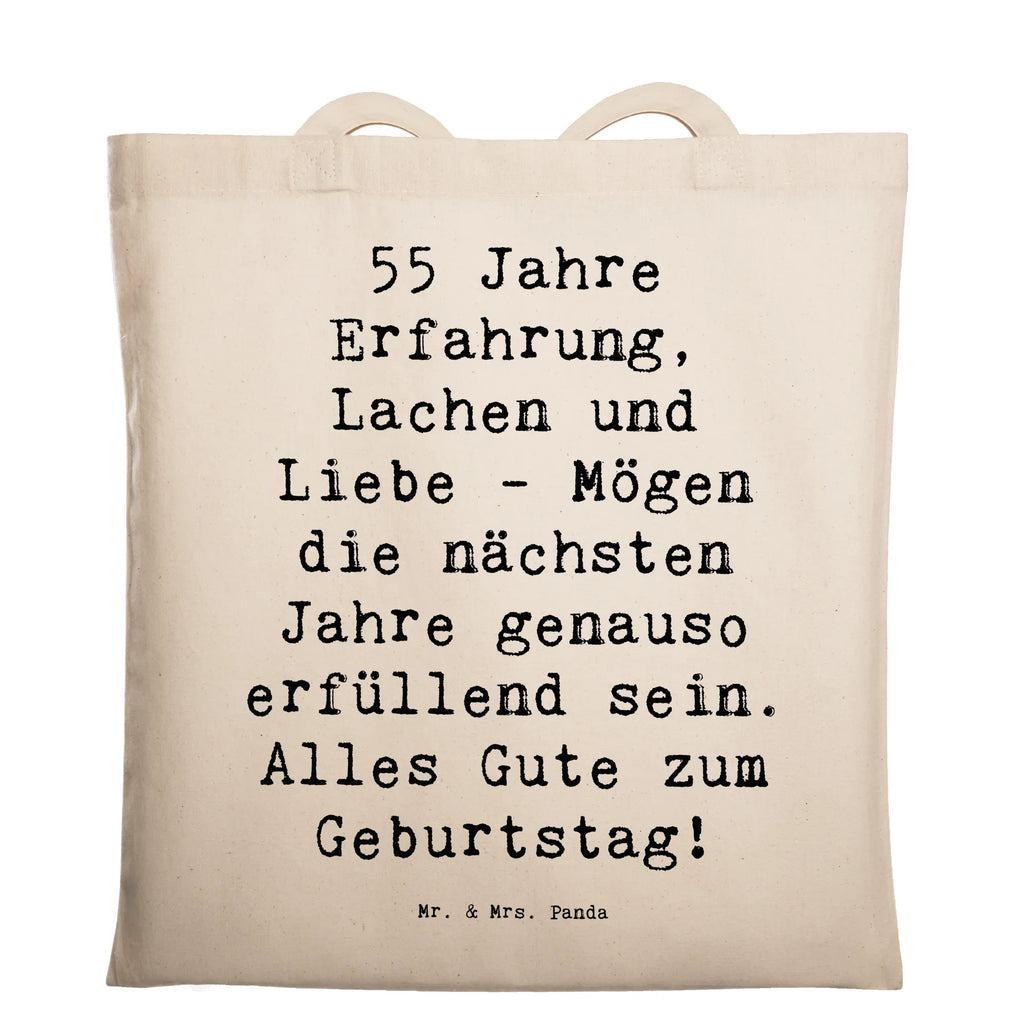 Tragetasche Spruch 55. Geburtstag Erfüllung Beuteltasche, Beutel, Einkaufstasche, Jutebeutel, Stoffbeutel, Tasche, Shopper, Umhängetasche, Strandtasche, Schultertasche, Stofftasche, Tragetasche, Badetasche, Jutetasche, Einkaufstüte, Laptoptasche, Geburtstag, Geburtstagsgeschenk, Geschenk