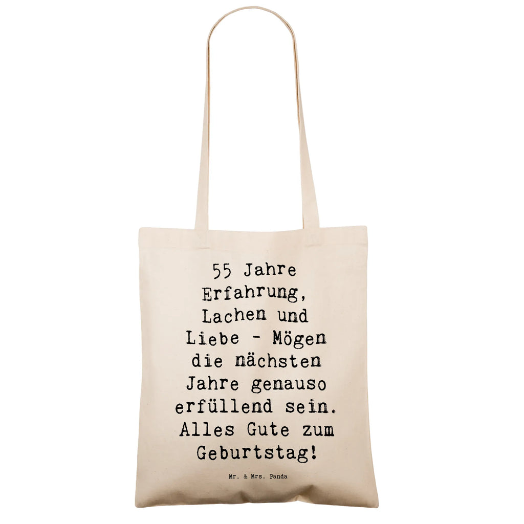 Tragetasche Spruch 55. Geburtstag Erfüllung Beuteltasche, Beutel, Einkaufstasche, Jutebeutel, Stoffbeutel, Tasche, Shopper, Umhängetasche, Strandtasche, Schultertasche, Stofftasche, Tragetasche, Badetasche, Jutetasche, Einkaufstüte, Laptoptasche, Geburtstag, Geburtstagsgeschenk, Geschenk