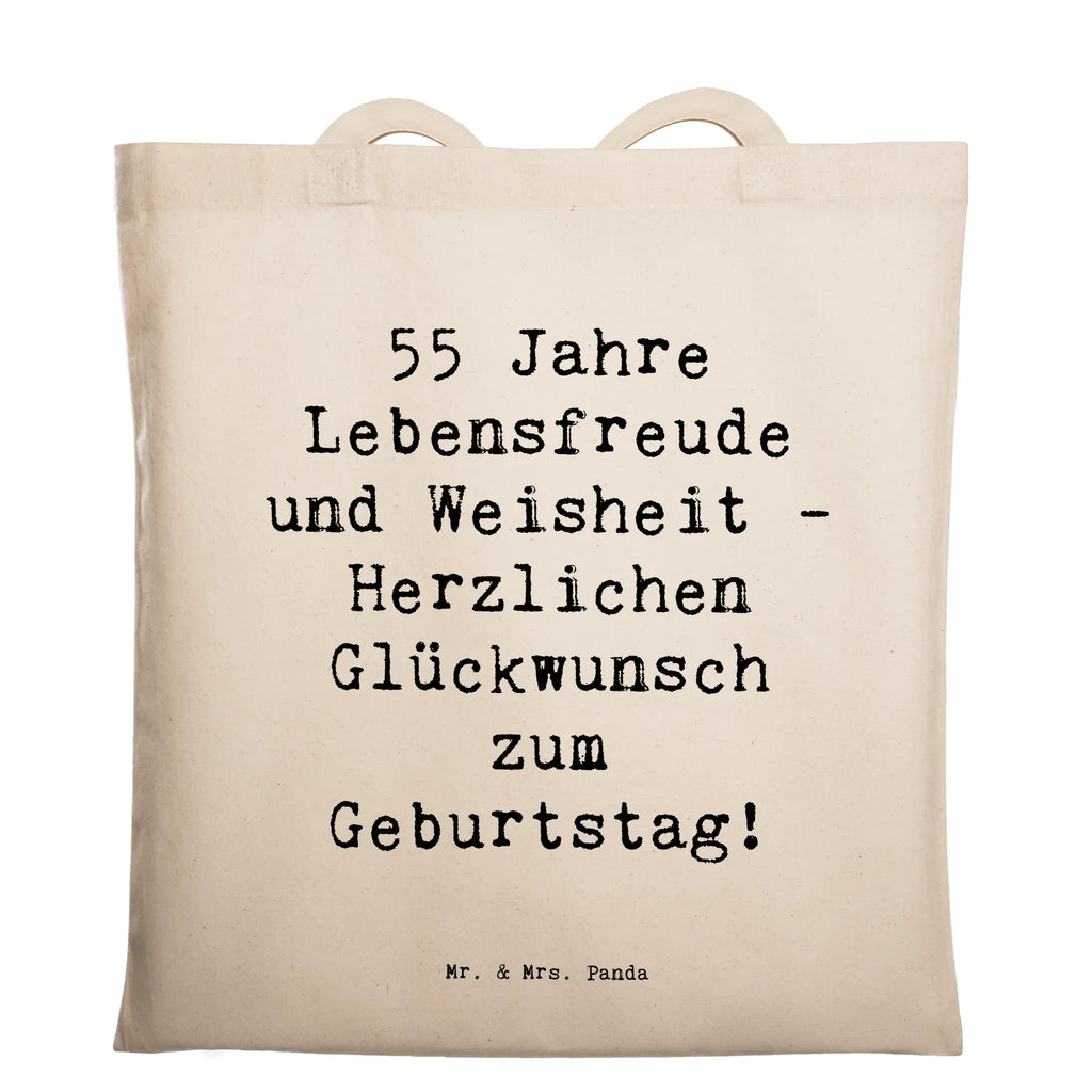 Tragetasche Spruch 55. Geburtstag Freude Beuteltasche, Beutel, Einkaufstasche, Jutebeutel, Stoffbeutel, Tasche, Shopper, Umhängetasche, Strandtasche, Schultertasche, Stofftasche, Tragetasche, Badetasche, Jutetasche, Einkaufstüte, Laptoptasche, Geburtstag, Geburtstagsgeschenk, Geschenk