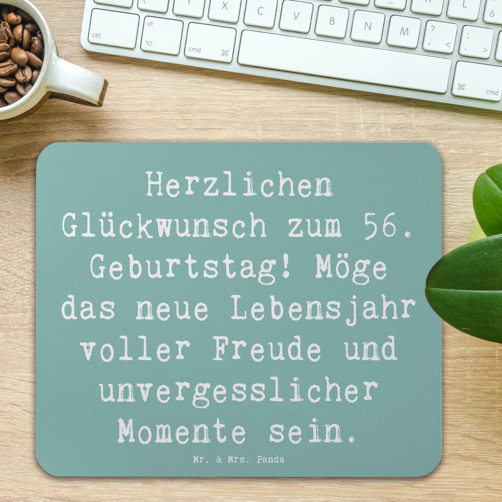 Mauspad Spruch 56. Geburtstag Freude Mousepad, Computer zubehör, Büroausstattung, PC Zubehör, Arbeitszimmer, Mauspad, Einzigartiges Mauspad, Designer Mauspad, Mausunterlage, Mauspad Büro, Geburtstag, Geburtstagsgeschenk, Geschenk