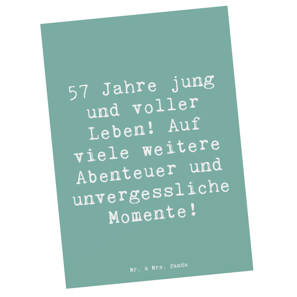 Postkarte Spruch 57. Geburtstag Jubel Postkarte, Karte, Geschenkkarte, Grußkarte, Einladung, Ansichtskarte, Geburtstagskarte, Einladungskarte, Dankeskarte, Ansichtskarten, Einladung Geburtstag, Einladungskarten Geburtstag, Geburtstag, Geburtstagsgeschenk, Geschenk