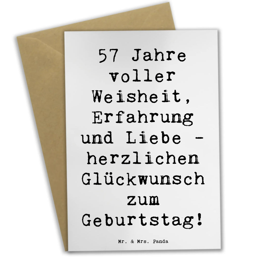 Grußkarte Spruch 57. Geburtstag Grußkarte, Klappkarte, Einladungskarte, Glückwunschkarte, Hochzeitskarte, Geburtstagskarte, Karte, Ansichtskarten, Geburtstag, Geburtstagsgeschenk, Geschenk