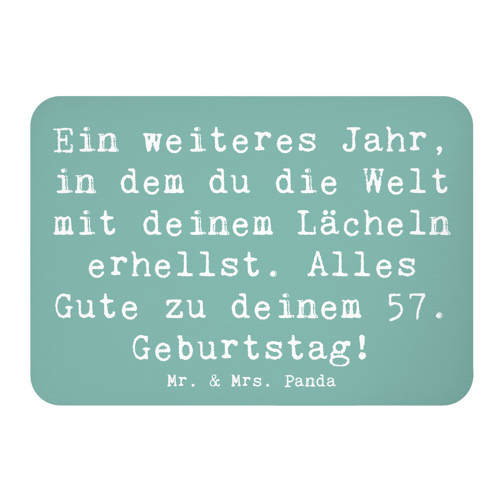 Magnet Spruch 57. Geburtstag Lächeln Kühlschrankmagnet, Pinnwandmagnet, Souvenir Magnet, Motivmagnete, Dekomagnet, Whiteboard Magnet, Notiz Magnet, Kühlschrank Dekoration, Geburtstag, Geburtstagsgeschenk, Geschenk