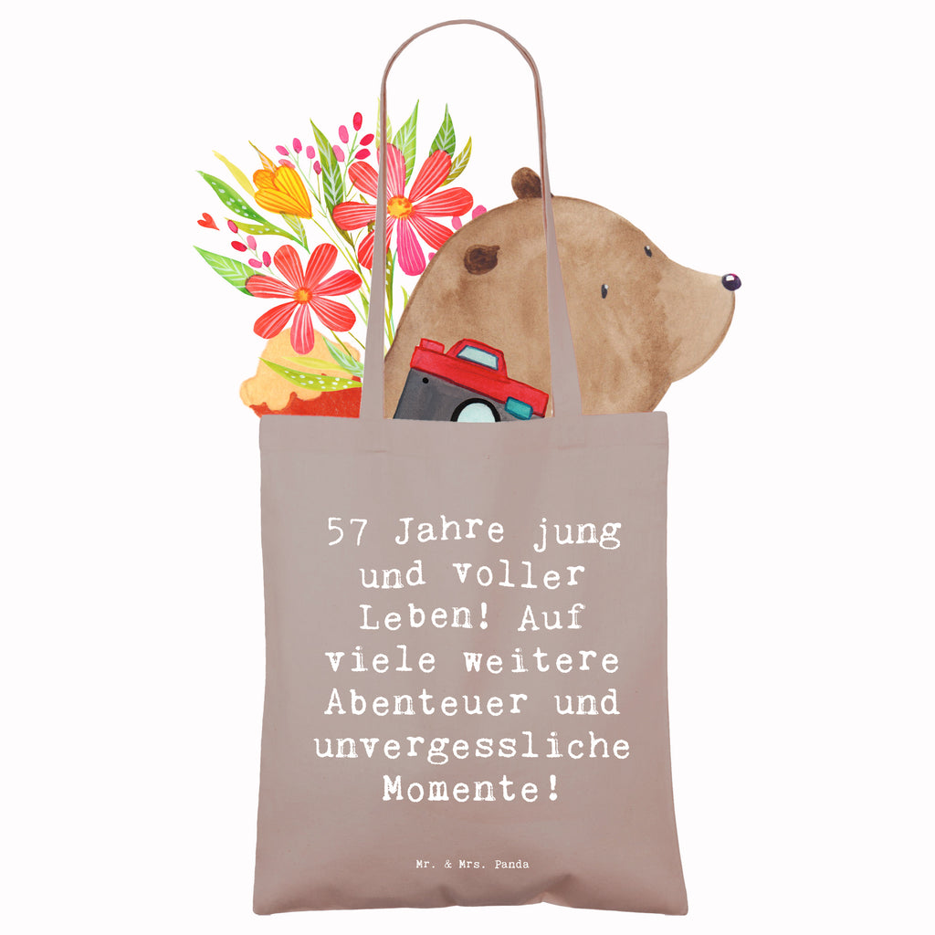 Tragetasche Spruch 57. Geburtstag Jubel Beuteltasche, Beutel, Einkaufstasche, Jutebeutel, Stoffbeutel, Tasche, Shopper, Umhängetasche, Strandtasche, Schultertasche, Stofftasche, Tragetasche, Badetasche, Jutetasche, Einkaufstüte, Laptoptasche, Geburtstag, Geburtstagsgeschenk, Geschenk